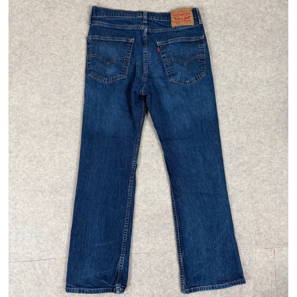 Levi's 527 Slim Bootcut Jeans 31x30 Medium Wash Denim Blue Workwear